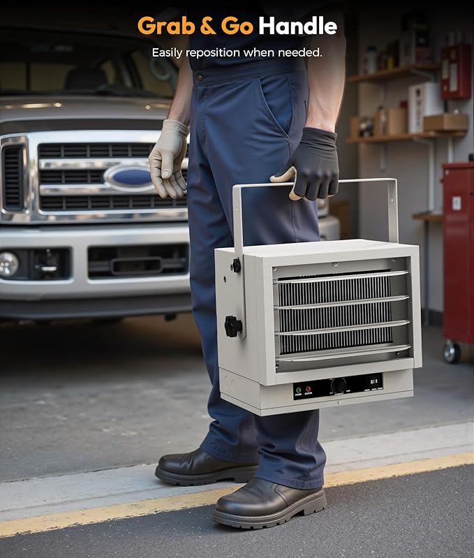 Electric Garage Heater for Indoor Use - 5000W