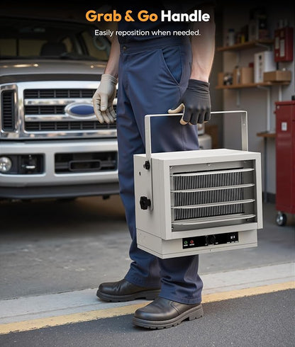 Electric Garage Heater for Indoor Use - 5000W
