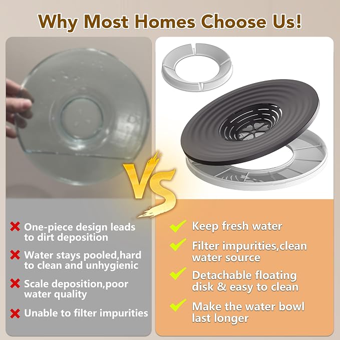 UPSKY 8L Dog Water Bowl No Spill Stainless Steel for Slow Drinking Black | Large Capacity, Spill-proof, Non-slip Design, Durable, For Large Dogs, Messy Drinkers & Multi-pet Homes, Outdoor / Indoor