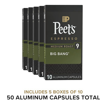 Peet's Coffee, Medium Roast Espresso Capsules, Compatible
