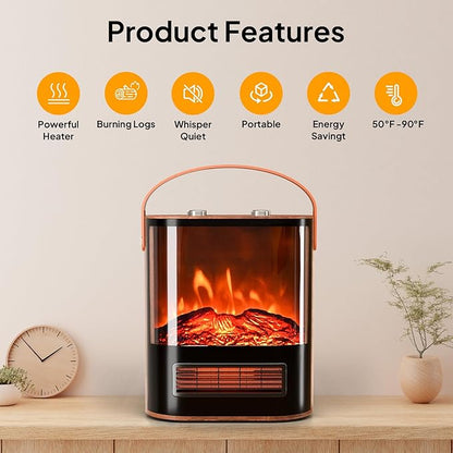 ROVSUN 1500W Electric Fireplace Stove