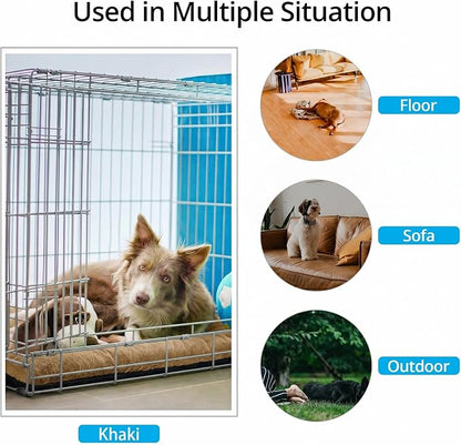 Dog Crate Pad Washable Dog Bed for Crate Medium Cozy Mat 30-Inch Camel | Ultra Soft Kennel Pad,Anti-Slip Bottom,Fits for Most Metal Crates,Comfortable Sleeping Pet Mat