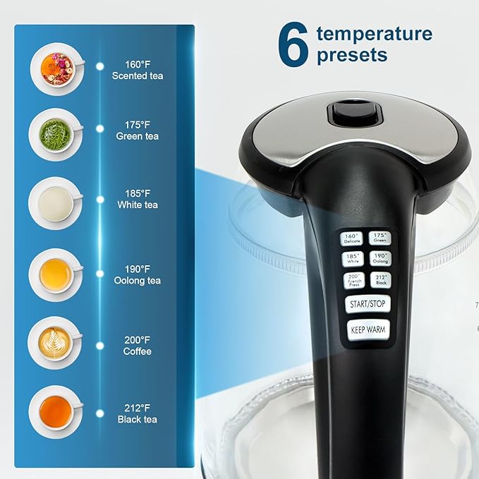 1500W Electric Kettle with Temperature Control