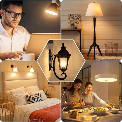 LED Light Bulbs 100W Equivalent 1500 Lumens, A19 13W 2700K Warm White Non-Dimmable, Super Bright No Flicker Standard E26 Edison Screw Bulbs for Home, Bedroom, Office Lamp, 12-Pack