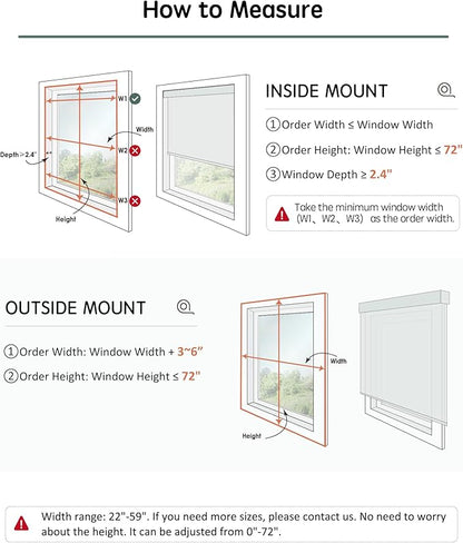 Yoolax Motorized Blinds with Remote, Electric Window Shades Compatible with