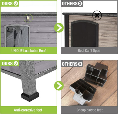 GUTINNEEN Chew Proof Dog House with Metal Iron Frame. Everyday comfort that fits naturally into your space.