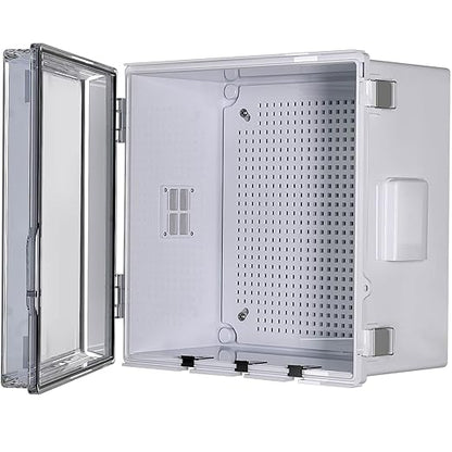 ABS Electrical Junction Box, Ventilated Design, Cable Grommets, IP65 Waterproof