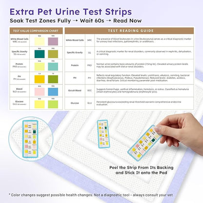 ZOMISIA 3D-Barrier Puppy Pee Pads for Dogs, 18 Cups Absorb & Rise Puffy Gel-Wall Leak-Proof, 30"x36" 25 Counts + 4 Pet Urine Test Strips, Super Absorbent Disposable Potty Training Pads