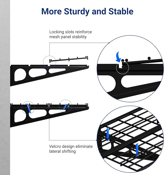FLEXIMOUNTS 2-Pack 2x4ft 24-inch-by-48-inch Wall Shelf Garage Storage Rack Wall