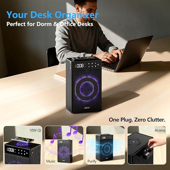 CleanForce Rainbow Cube | World’s First 4-in-1 Space-saving Air Purifier