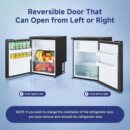 BODEGA BODEGACOOLER 12 Volt Refrigerator, RV Refrigerator APP Control, 65L RV