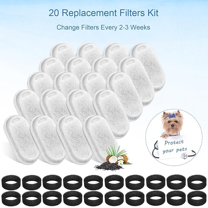 SORON Cat Water Fountain Filters