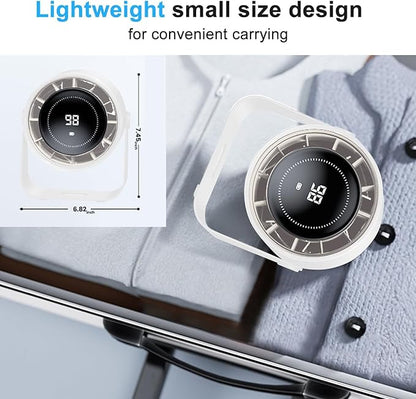 DURBESTER Small Desk Fan, 28dB Ultra-Quiet Desktop Air Circulator