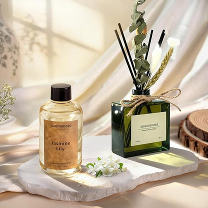 Jasmine Lily Scented Reed Diffuser Oil Refill
