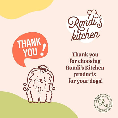 Rondi's Kitchen Lilly's Littles All-Natural & Organic Healthy Soft Dog Treats, Healthy Snacks for Small Dogs, Puppies, and Seniors, Tender Bite Cookies, Human Grade - Chicken & Pumpkin