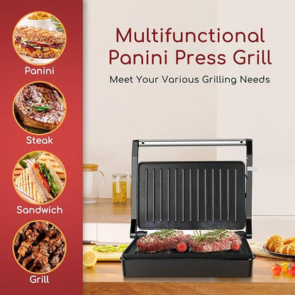 Panini Press Sandwich Maker, Aigostar 1000W Sandwich Press Grill
