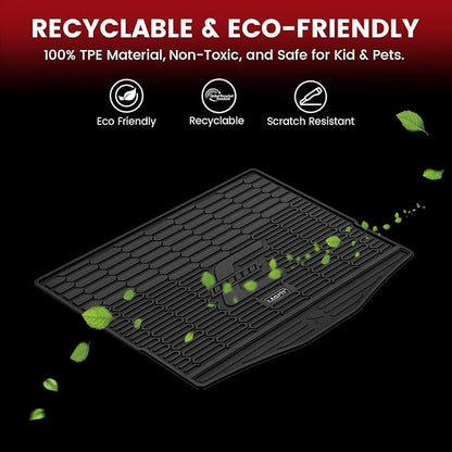 LASFIT Trunk Mat for Ford Mustang Mach-E 2021-2025(Trunk Base Upper Position) TPE All Weather Custom Fit Cargo Liner