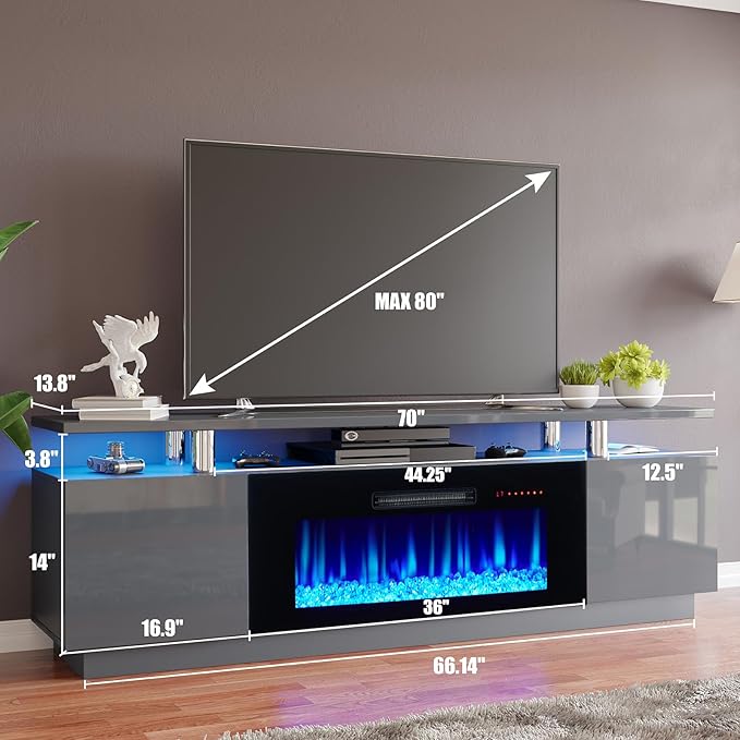 AMERLIFE Fireplace TV Stand