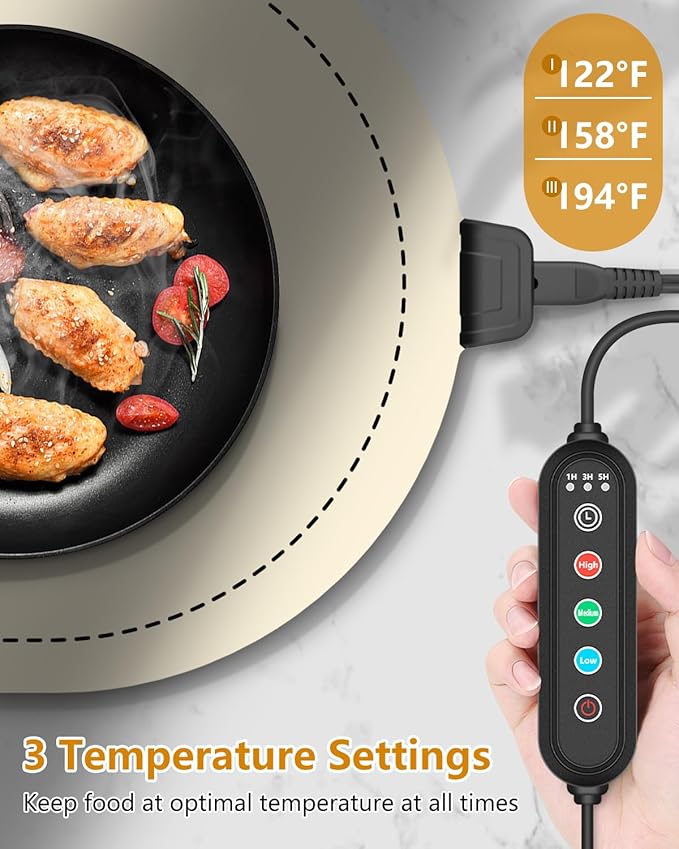 Warming Mat for Food Extra Large, and Daily Use