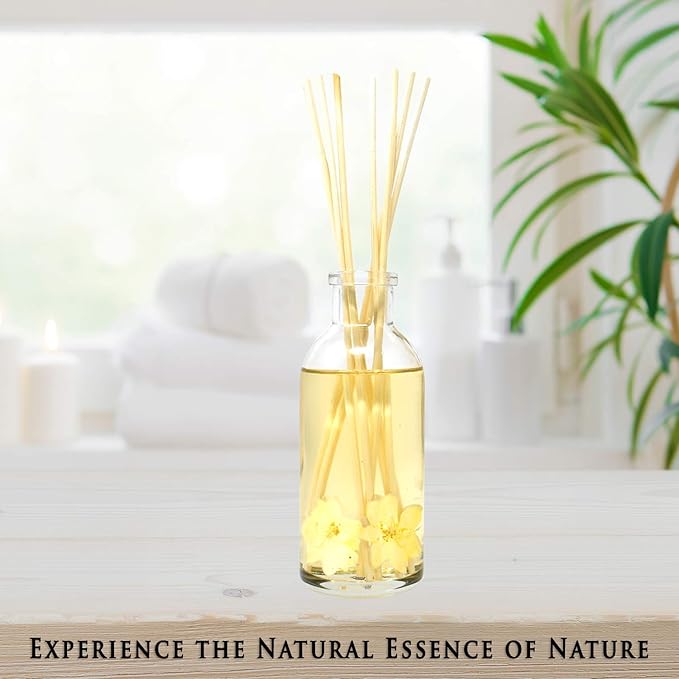 Urban Naturals Vanilla Orchid and Almond Scented Reed Diffuser Oil Set | Rich