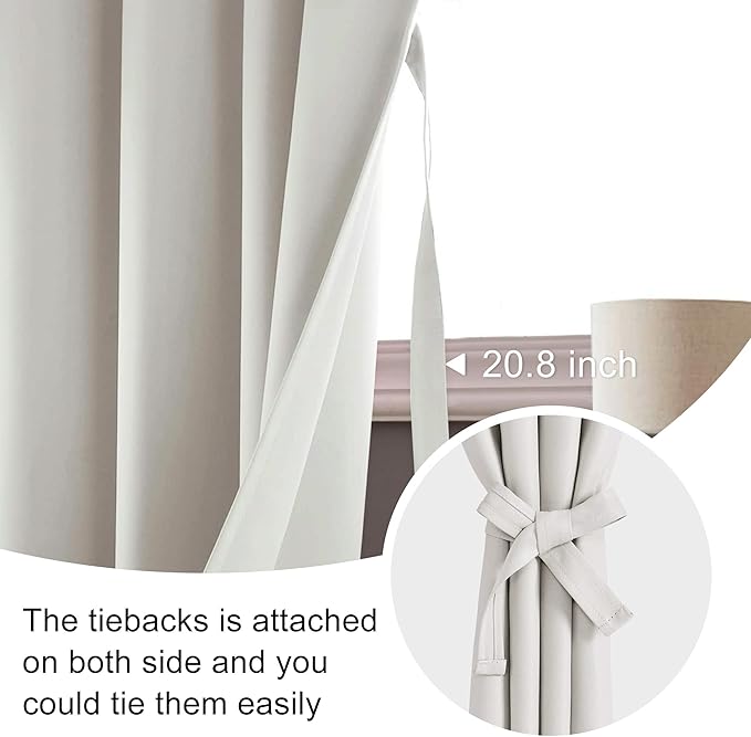 JIUZHEN Short Blackout Curtains