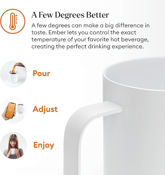 Ember Temperature Control Smart Mug 2, 10 Oz, App-Controlled Heated Coffee Mug