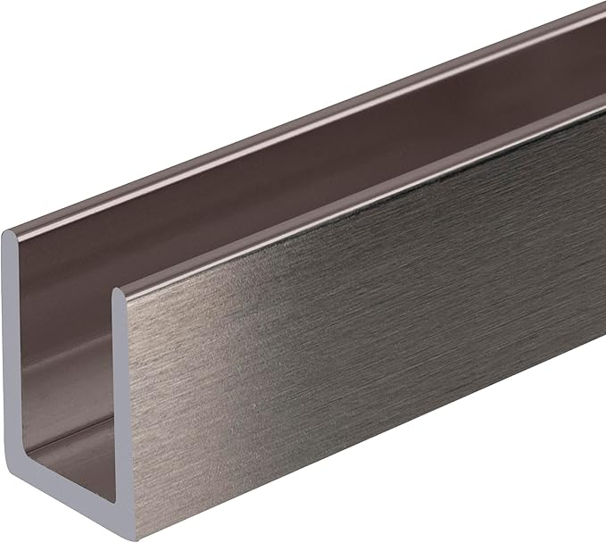 Brixwell SDCD3812BN-XCP10 Brushed Nickel Frameless Shower Door Aluminum Deep