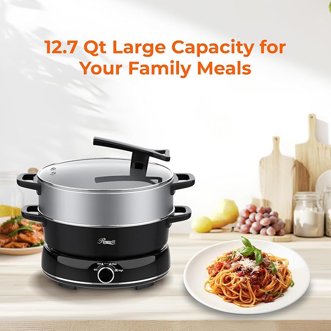 Rosewill 12.7 QT Electric Hot Pot Slow Cooker