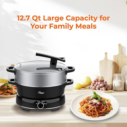 Rosewill 12.7 QT Electric Hot Pot Slow Cooker
