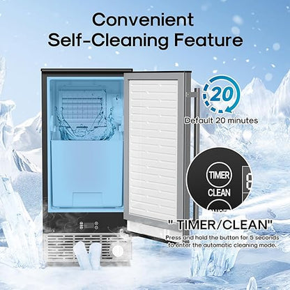 ICEPURE 15" Under Counter Ice Maker