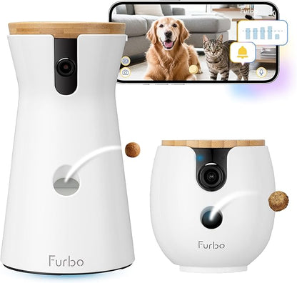 Furbo 360° Dog Camera + Mini 360° Cam 2-Camera Bundle Nanny Pro Subscription: