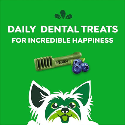 Greenies Teenie Dental Dog Treats, Blueberry Flavor, 12 oz. Pack (43 Treats)