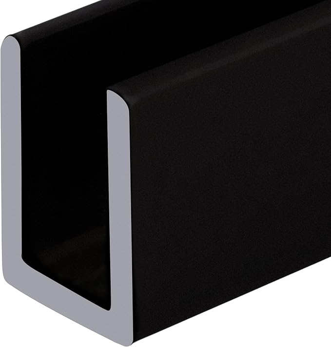 Brixwell SDCD380RB Oil Rubbed Bronze 3/8" Fixed Panel Shower Door Deep U-Channel