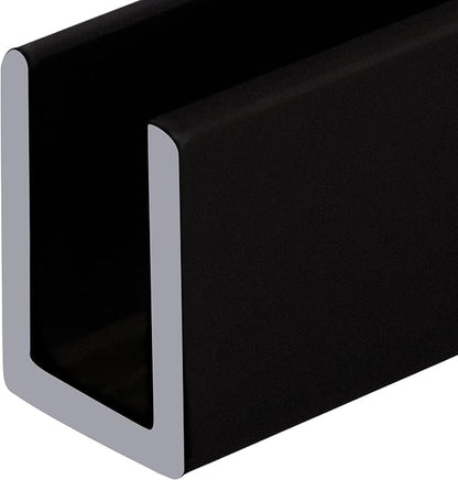 Brixwell SDCD380RB Oil Rubbed Bronze 3/8" Fixed Panel Shower Door Deep U-Channel