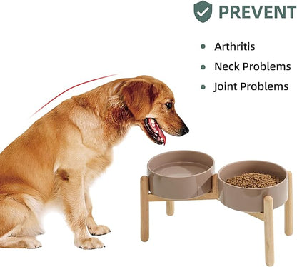 Ceramic 8.2inch Raised Dog Bowl