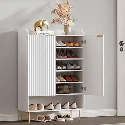 SICOTAS Shoe Cabinet Set of 3-7-Tier Large Shoe Storage Cabinet, 50.7" Tall
