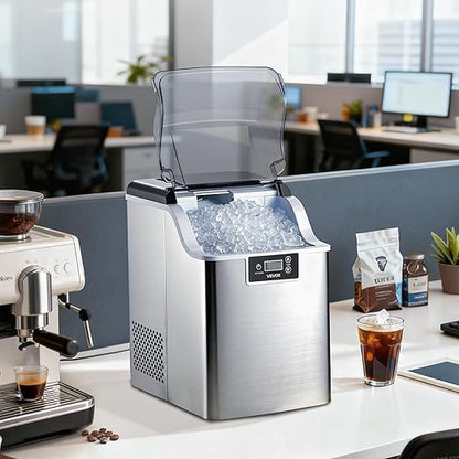 VEVOR Countertop Ice Maker, 44 lbs per Day, Self-Cleaning Portable Machine
