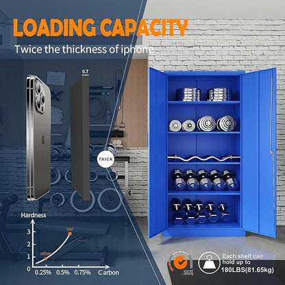 Yizosh Metal Garage Storage Cabinet
