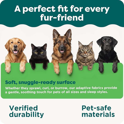 Furhaven Orthopedic Dog Bed for Large Dogs w/ Removable Bolsters & Washable Cover, For Dogs Up to 95 lbs - Two-Tone Plush Faux Fur & Suede L Shaped Chaise - Stone Gray, Jumbo/XL