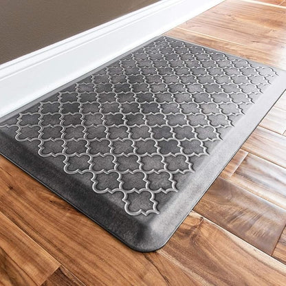WellnessMats Trellis Collection Anti-Fatigue Floor Mat, Polyurethane – Ergonomic Support Pad for Home, Kitchen, Garage, Office Standing Desk – Water Resistant - Made in USA