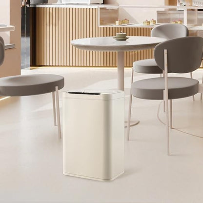 ELPHECO Stainless Steel Office Trash Can Motion Sensor Garbage Can Touchless