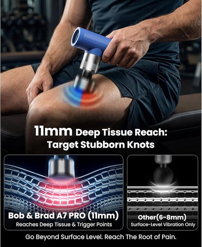 BOB AND BRAD A7 Pro Massage Gun - 11mm Deep Tissue