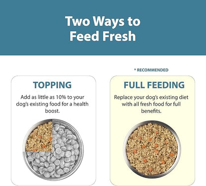 JustFoodForDogs Pantry Fresh Wet Dog Food, Complete Meal or Dog Food Topper, Chicken & White Rice Human Grade Dog Food Recipe - 12.5 oz (Pack of 12)