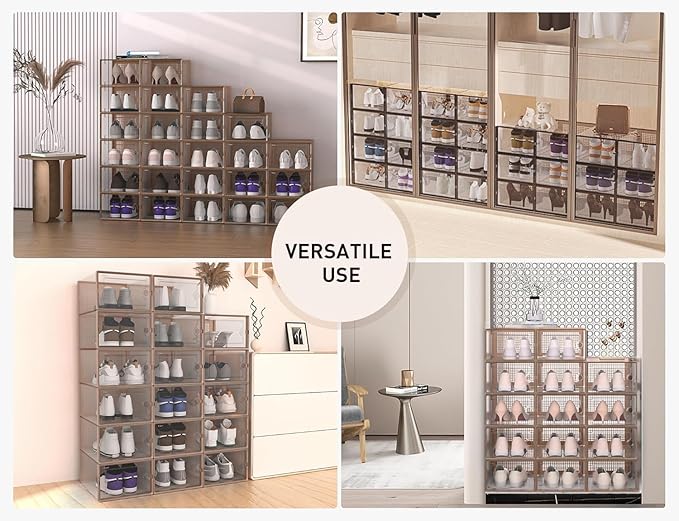 Kuject X-Large Shoe Storage Boxes Organizers
