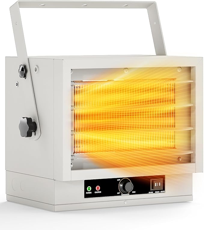 Electric Garage Heater for Indoor Use - 5000W
