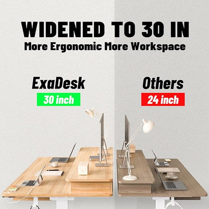 48 * 30 Inches Electric Standing Widened Desk Adjustable Height