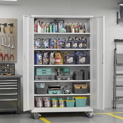 VINGLI Large Metal Storage Cabinet