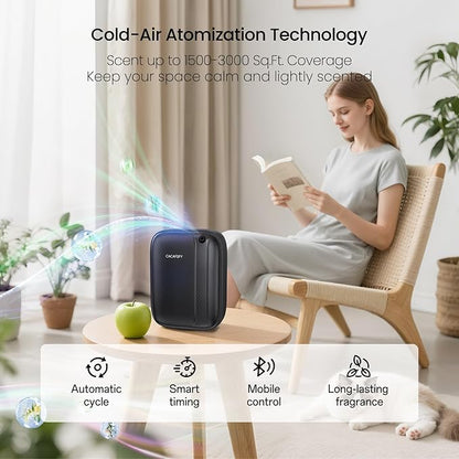 Waterless Diffuser, Hotel Scent Diffuser-Smart APP Control-400mL Capacity Up to