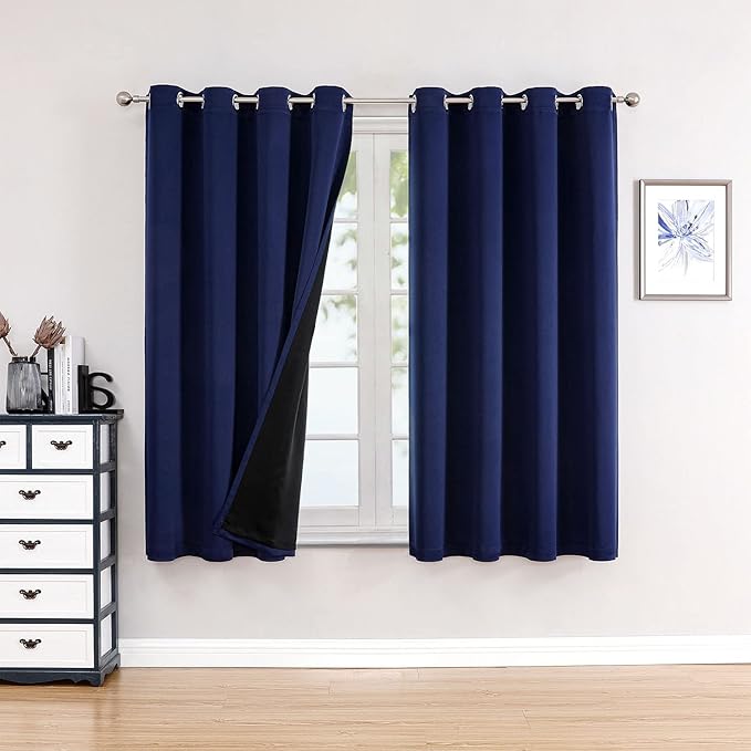 ChrisDowa 100% Blackout Curtains