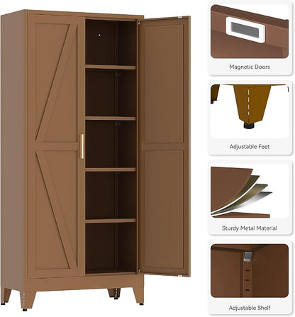 71" Tall Pantry Cabinet, Kitchen Pantry Storage Cabinets